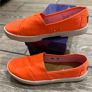 Madden Girl Orange Slip-On Shoes